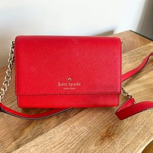 Kate Spade Red Crossbody Purse Carlson